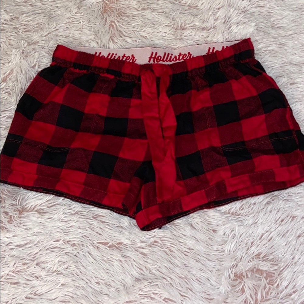 hollister flannel sleep short, never worn before